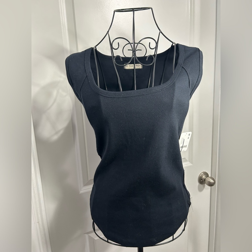Free People Black‎ Sleeveless Top